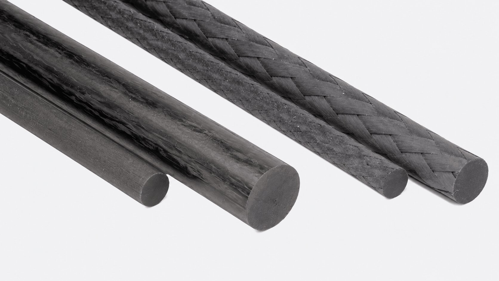 Pultruded and braid pultruded rods