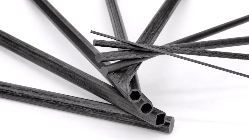 Pultruded rods with different geometries